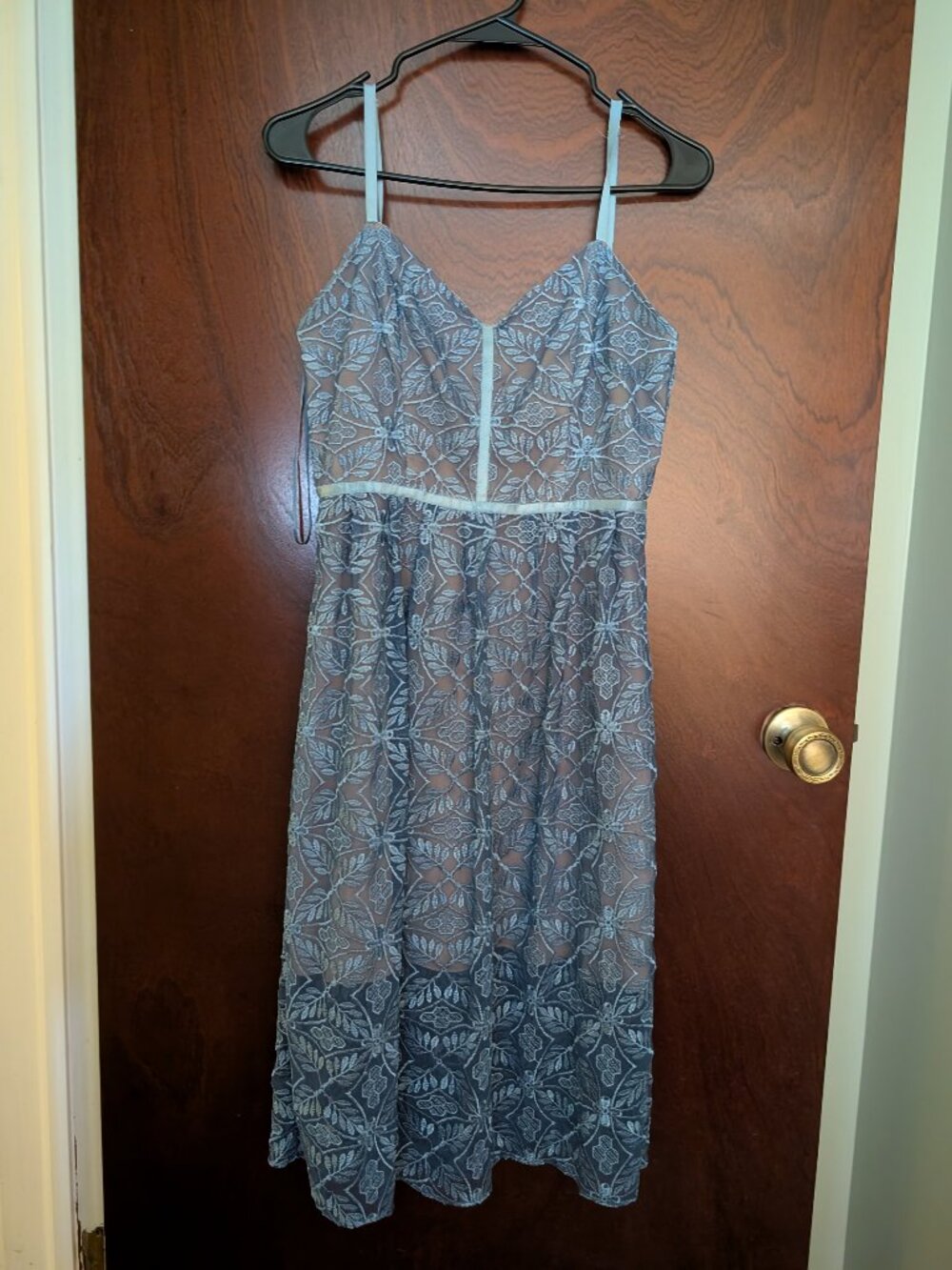Devlin Ice Blue Lace Dress [XS]